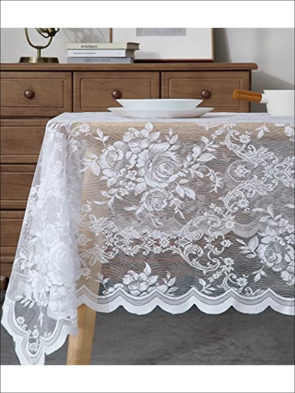 Lace Tablecloth Rectangle Oblong Dining Party Decor